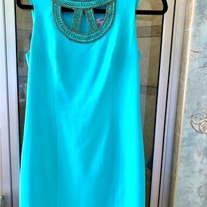 Lilly Pulitzer Blue Sheath Cocktail Dress